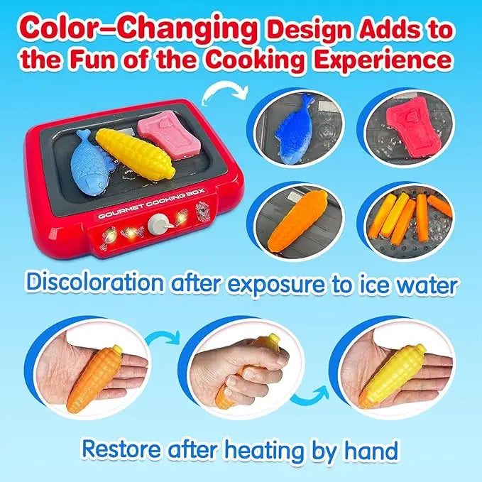 Hign-concerned Changing Kids Food Fryer Pretend Play Toy