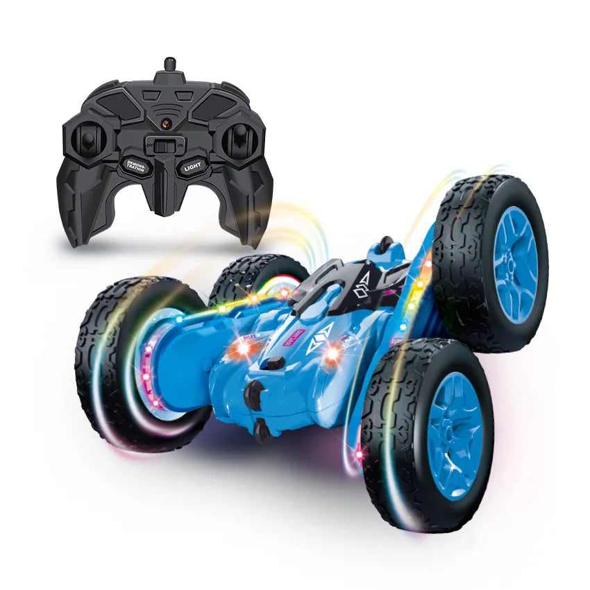 Stunt Remote Control Car Toy - Upgraded Light Bar and Headlight Car - Double sided 360 ° Rotation -4WD Drift Truck - Kid's Gifts