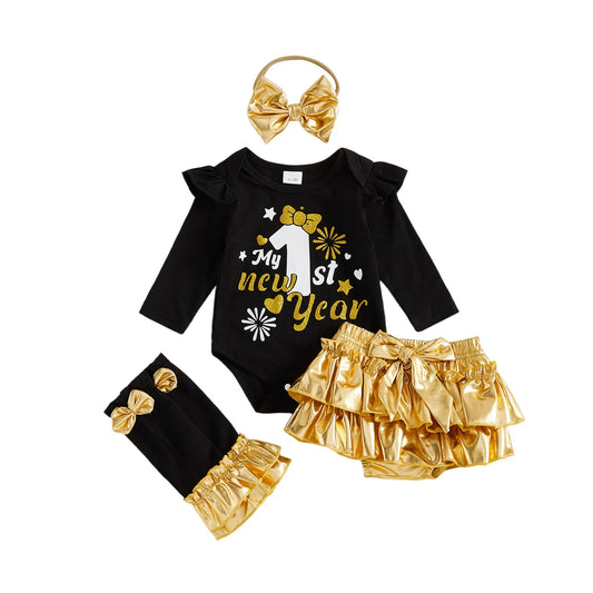 Guangdong CN Baby Girl Romper Set With Bow Headband
