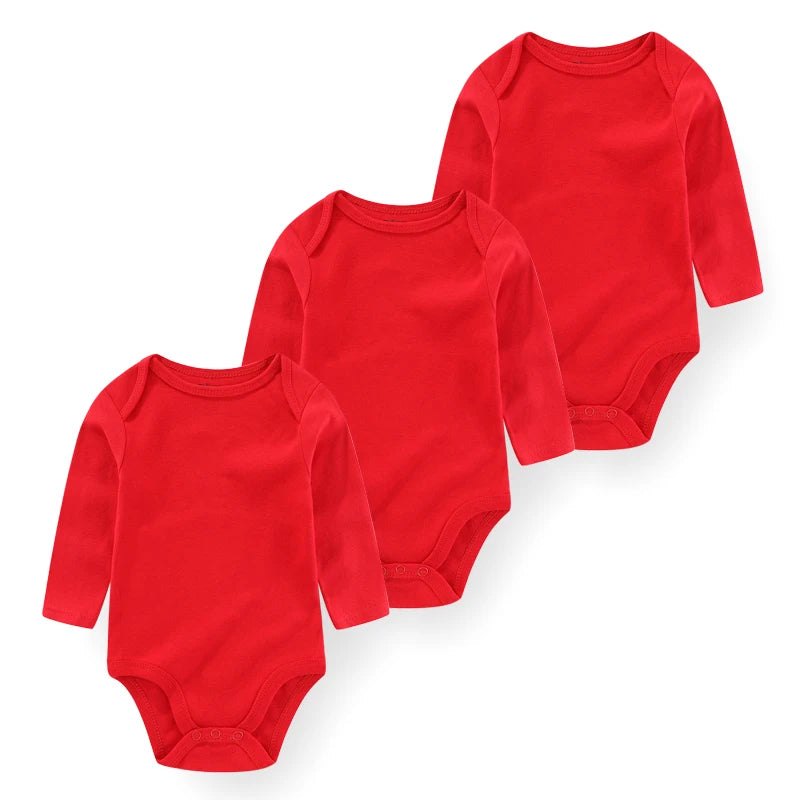 Kiddiezoom Newborn Cartoon Cotton Bodysuits 3 Pack Unisex