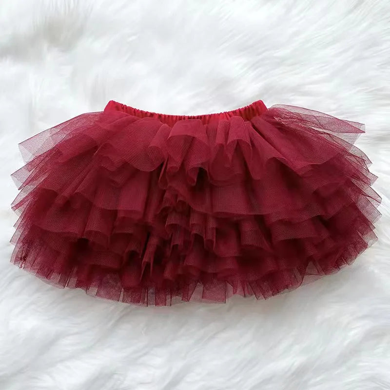 Zhejiang Baby Girls Tutu Fluffy Six Layers Princess Skirt
