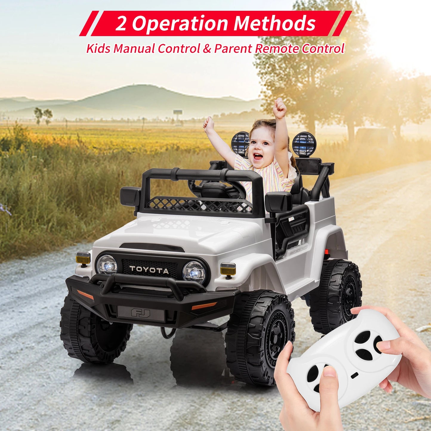 HiMIS Toyota Licensed 12V Electric Ride On Truck For Kids