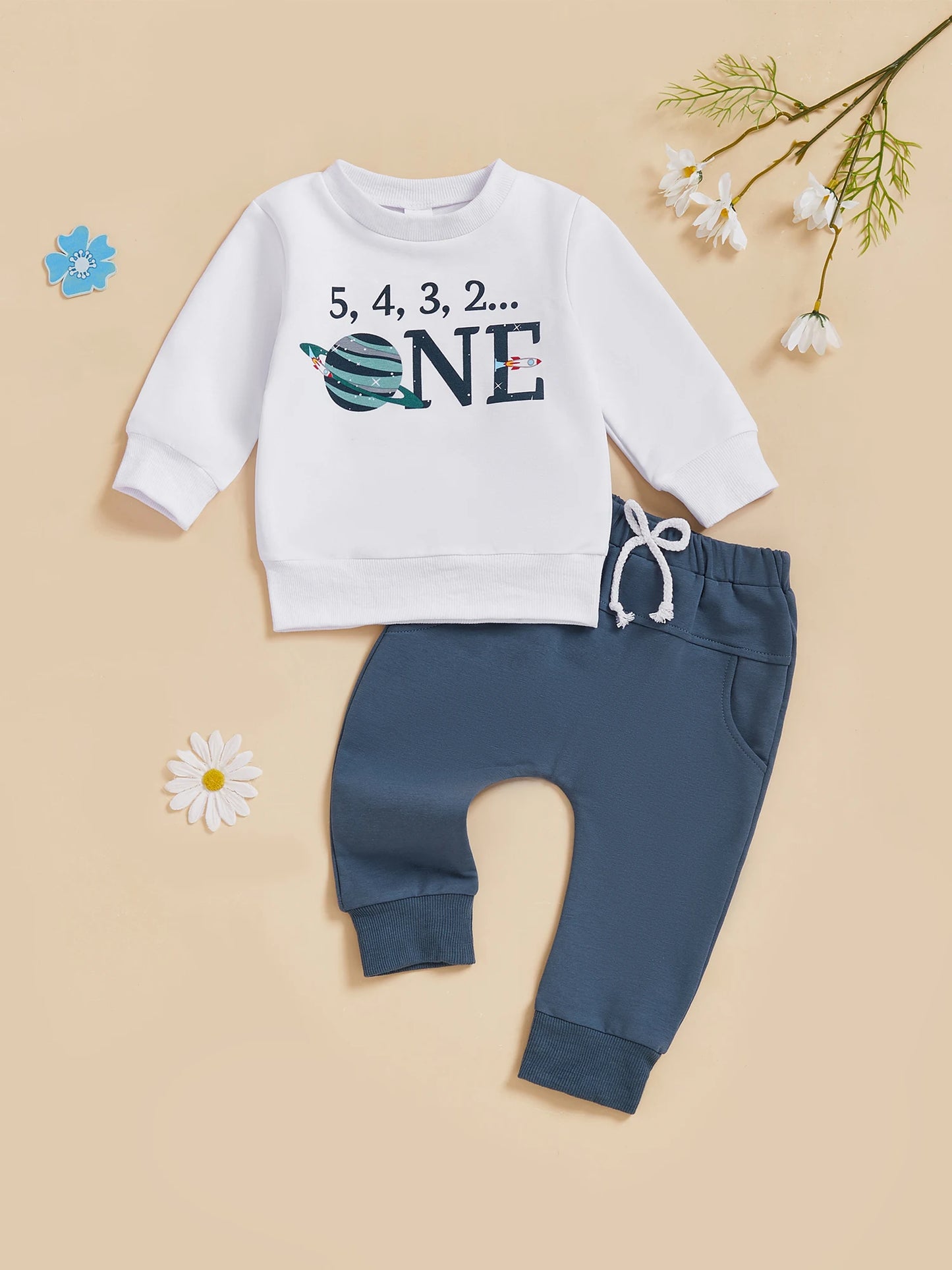 CN Guangdong Dinosaur Print Toddler 2-Piece Outfit Set