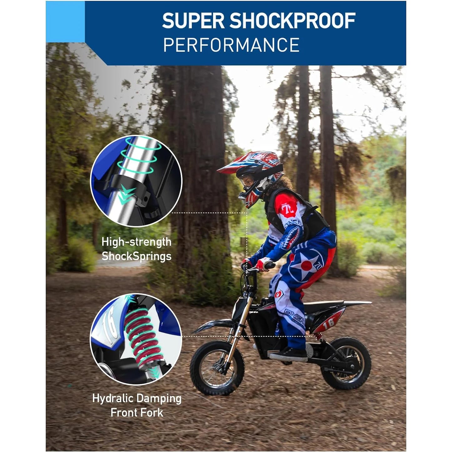 Hiboy Electric Dirt Bike For Kids 36V 300W Three Speed