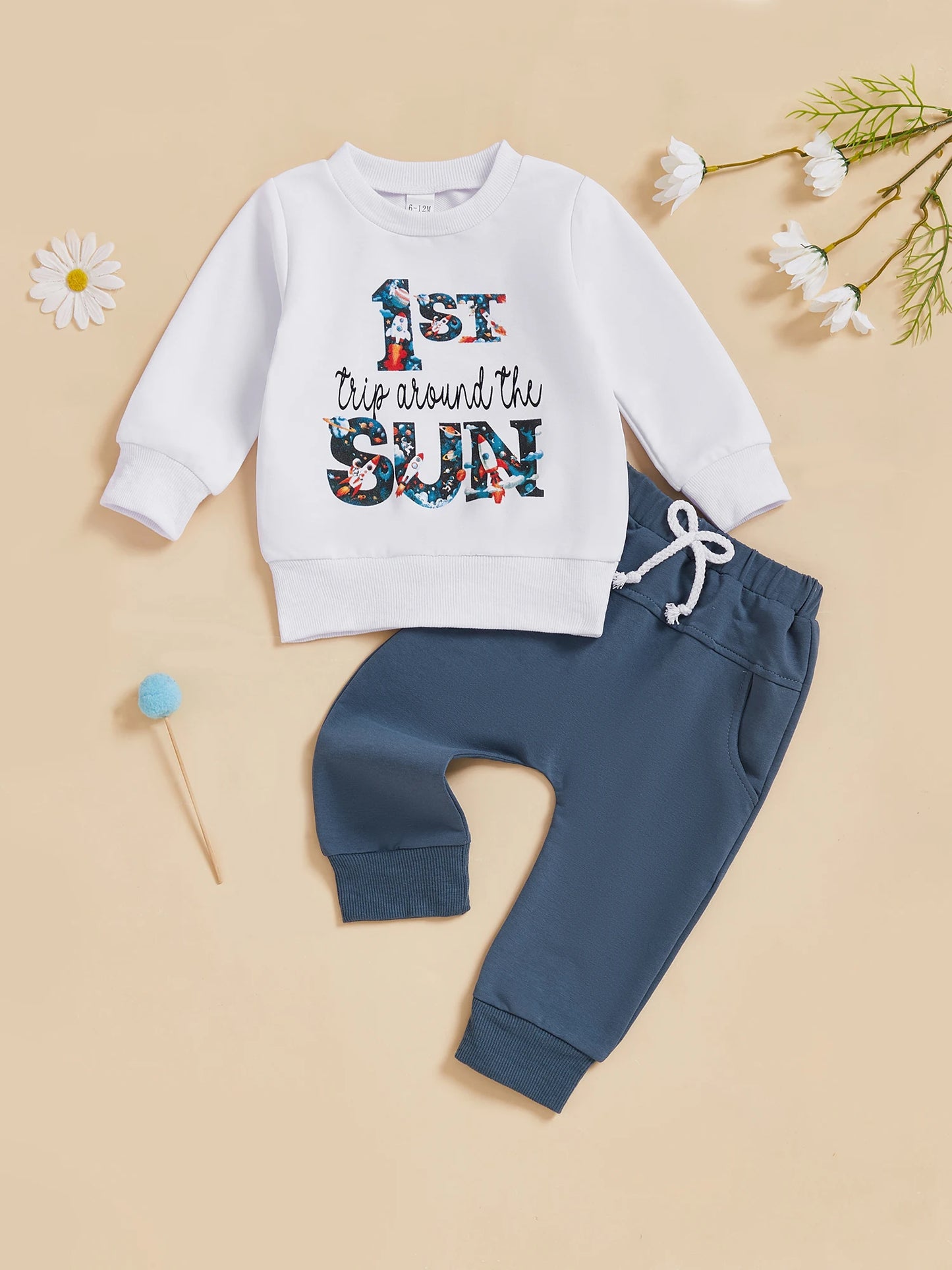 CN Guangdong Dinosaur Print Toddler 2-Piece Outfit Set