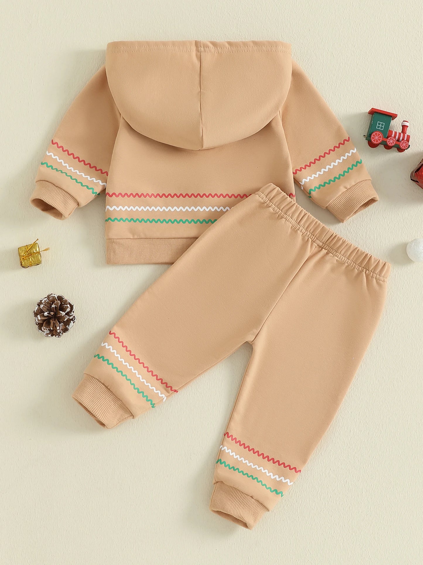 CN Guangdong Santa Toddler 2 Piece Hooded Christmas Outfit
