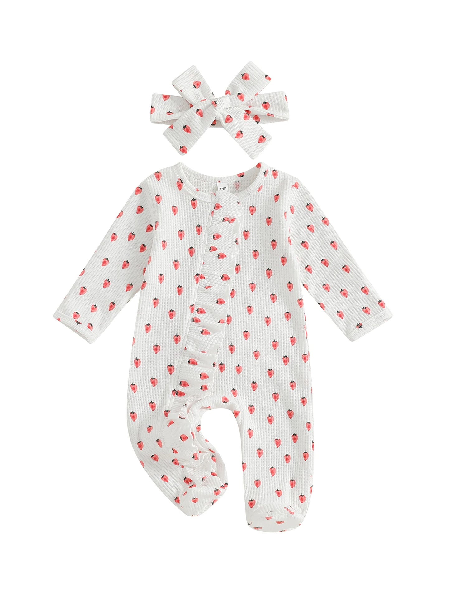 CN Guangdong Toddler Girl 2 Piece Romper Set Headband