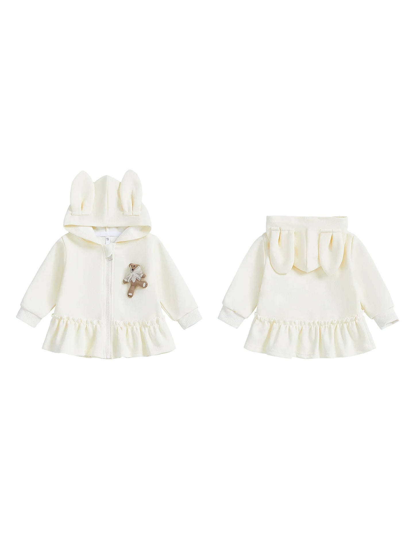 Guangdong Adorable Toddler Winter Coat With Faux Fur Hood Pom Pom Details Unisex Warm Jacket