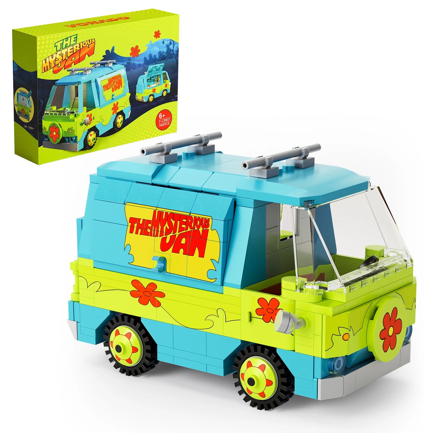 BuildMocCE Mystery Machine Car Model Kit Building Blocks