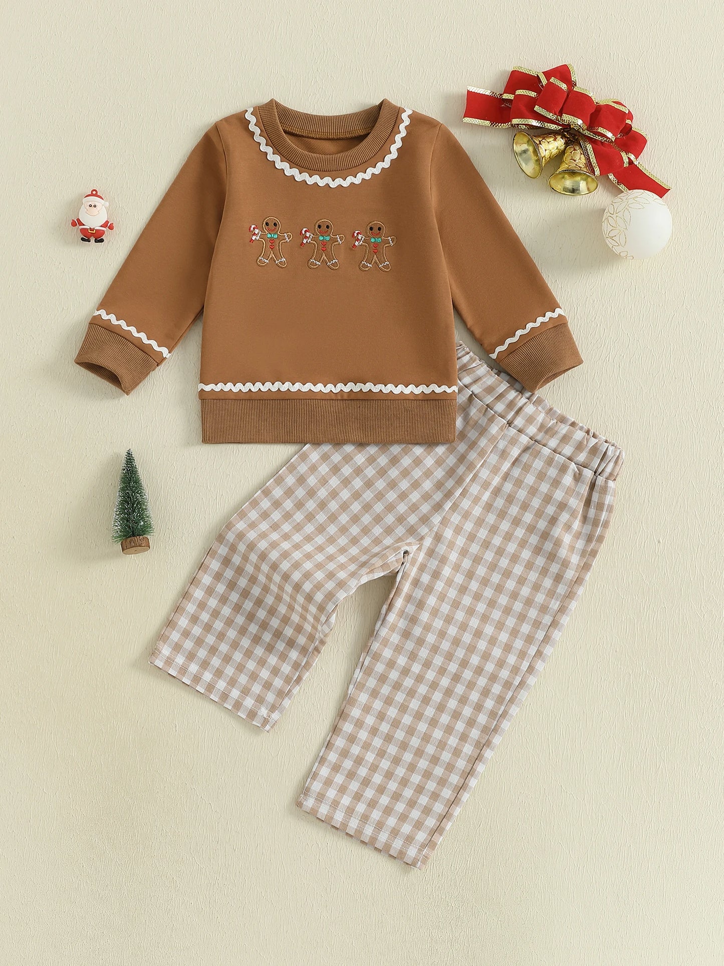 Guangdong Toddler Boys Sweater Set Reindeer Snowman Outfit