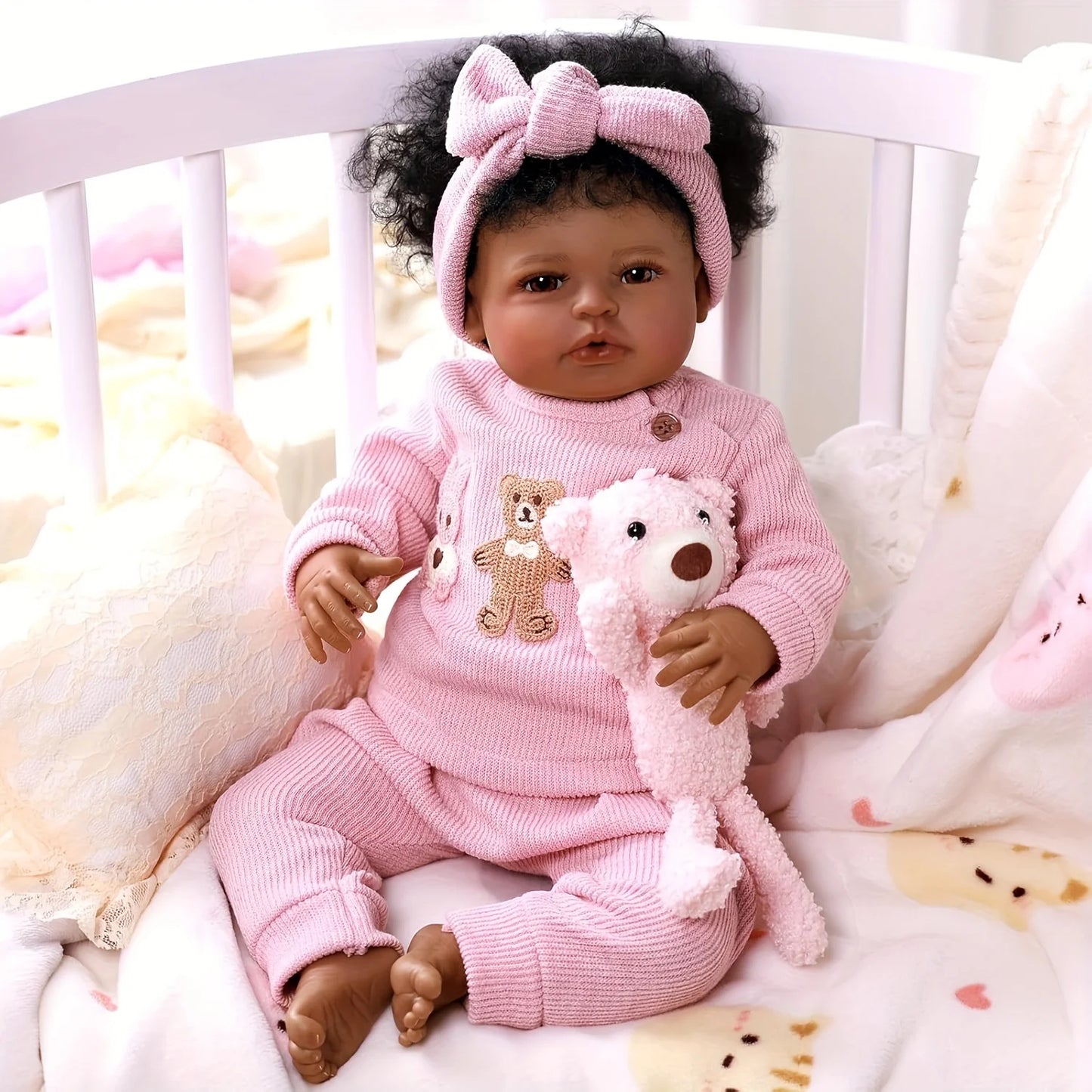 BabesideCN Realistic Reborn Baby Doll Girl With Play Set