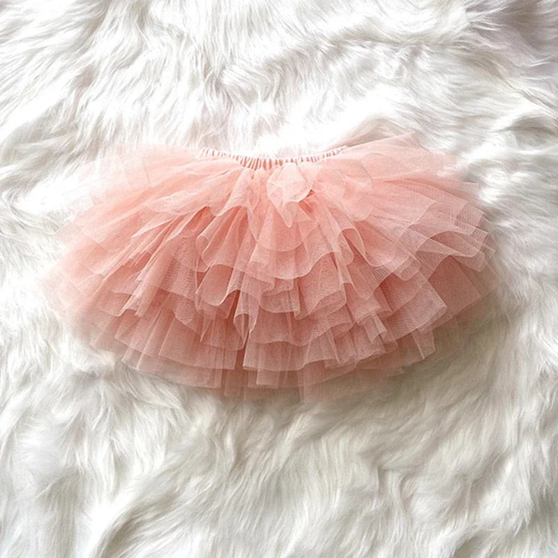 Zhejiang Baby Girls Tutu Fluffy Six Layers Princess Skirt