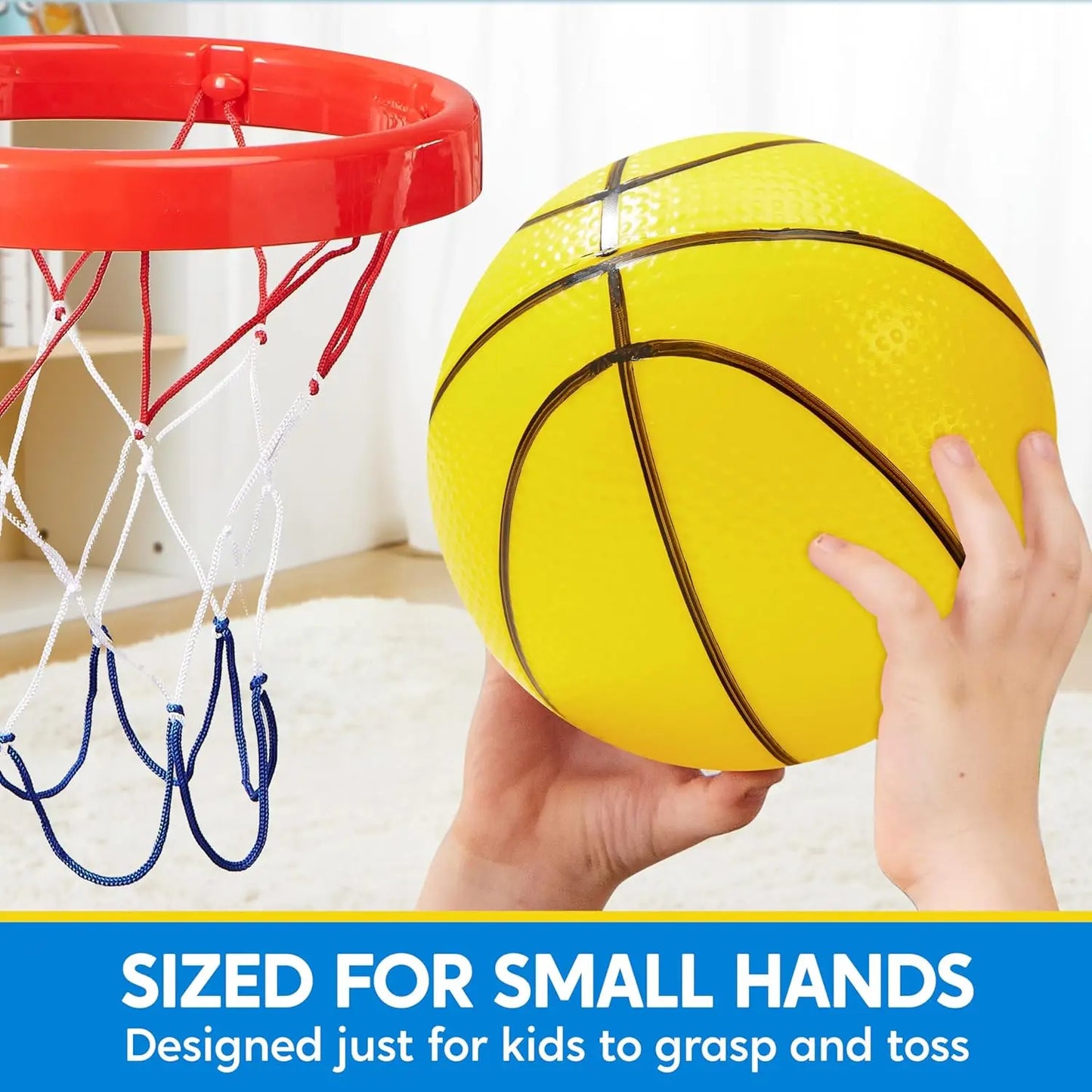 Joyfy 6 Pack Mini Basketballs For Toddlers Inflatable Toys
