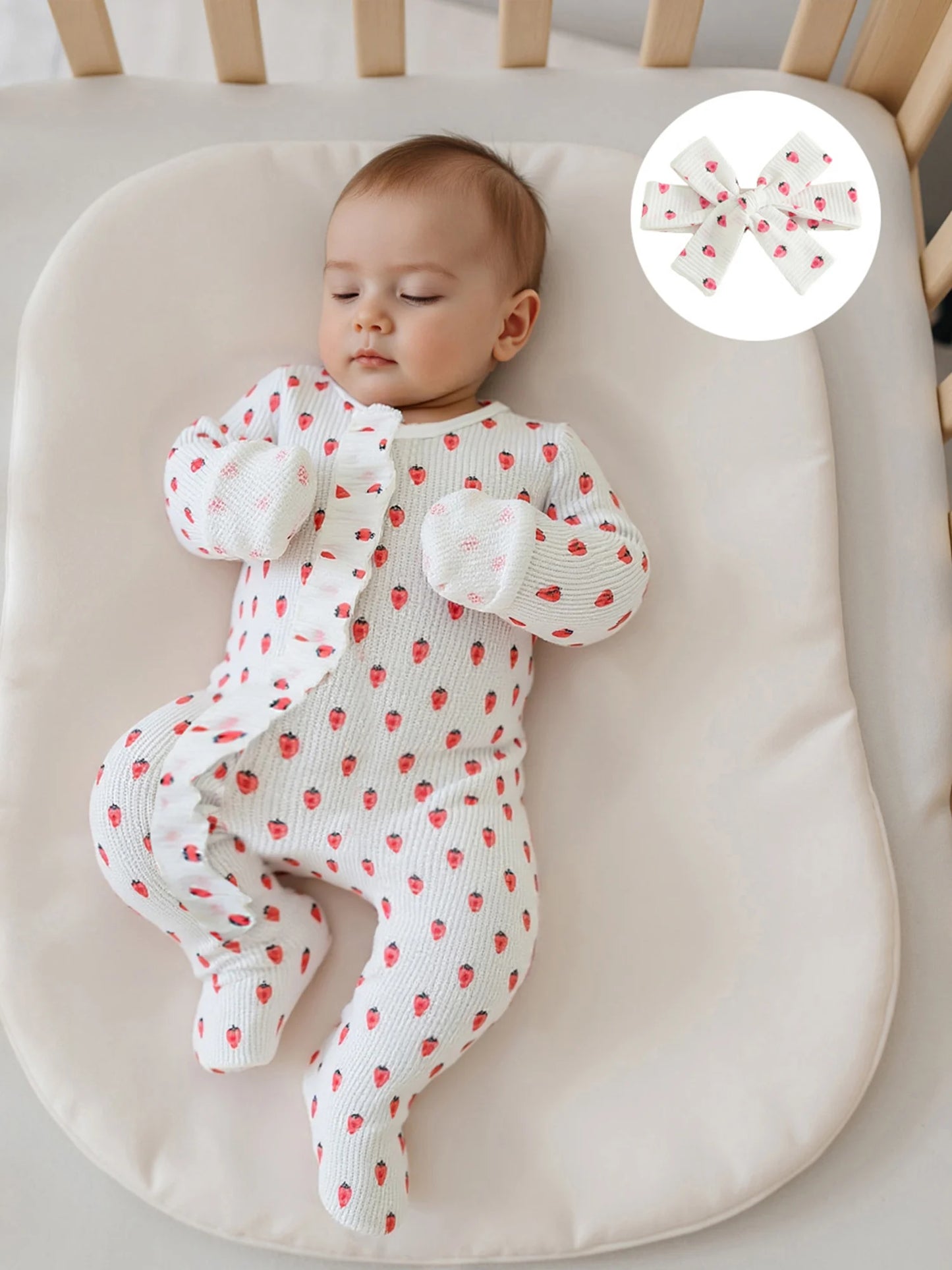 CN Guangdong Toddler Girl 2 Piece Romper Set Headband