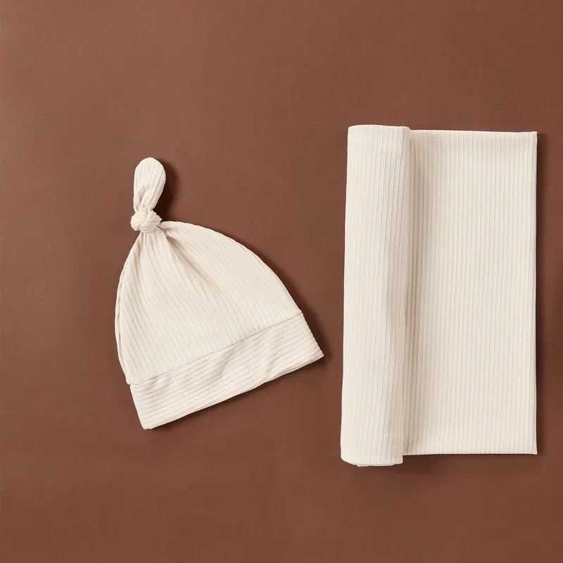 Simplicity Baby Headband and Blanket Set Cotton Lightweight