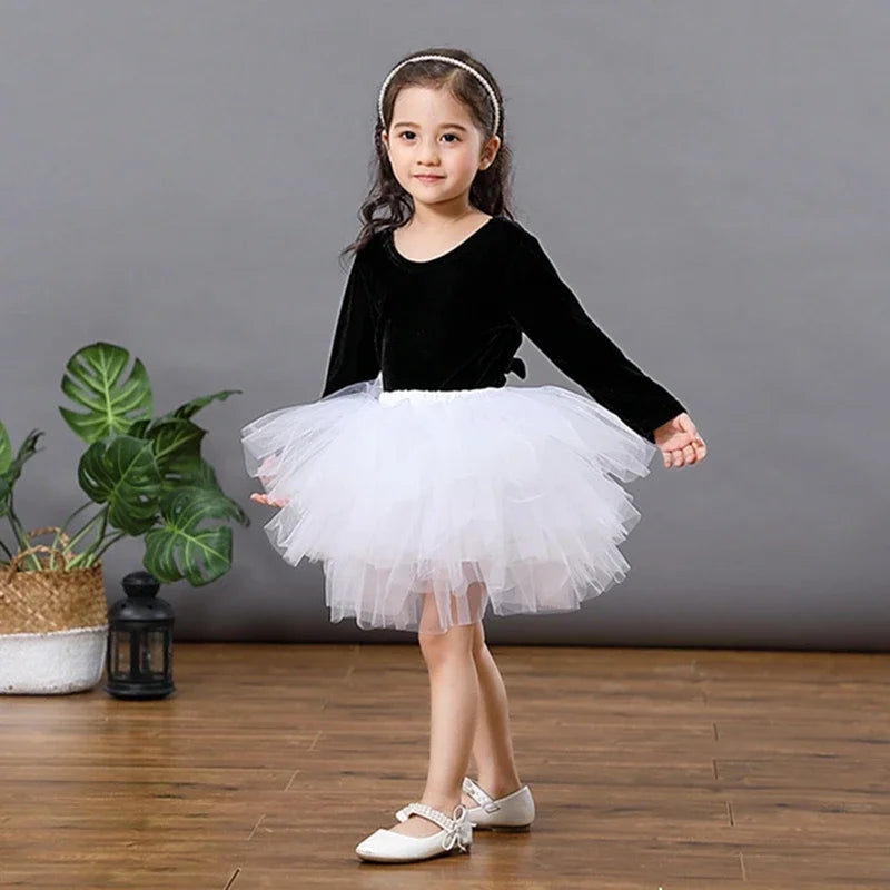 Zhejiang Baby Girls Tutu Fluffy Six Layers Princess Skirt