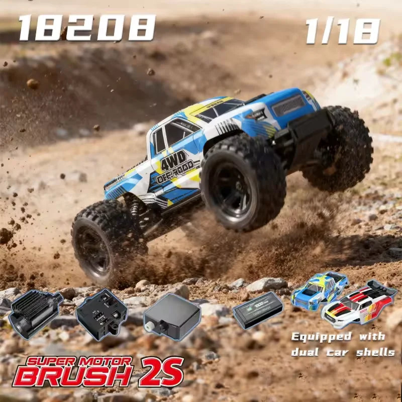 JIUSICE MJX 18208 1/18 Monster Truck 4WD Remote Control Car