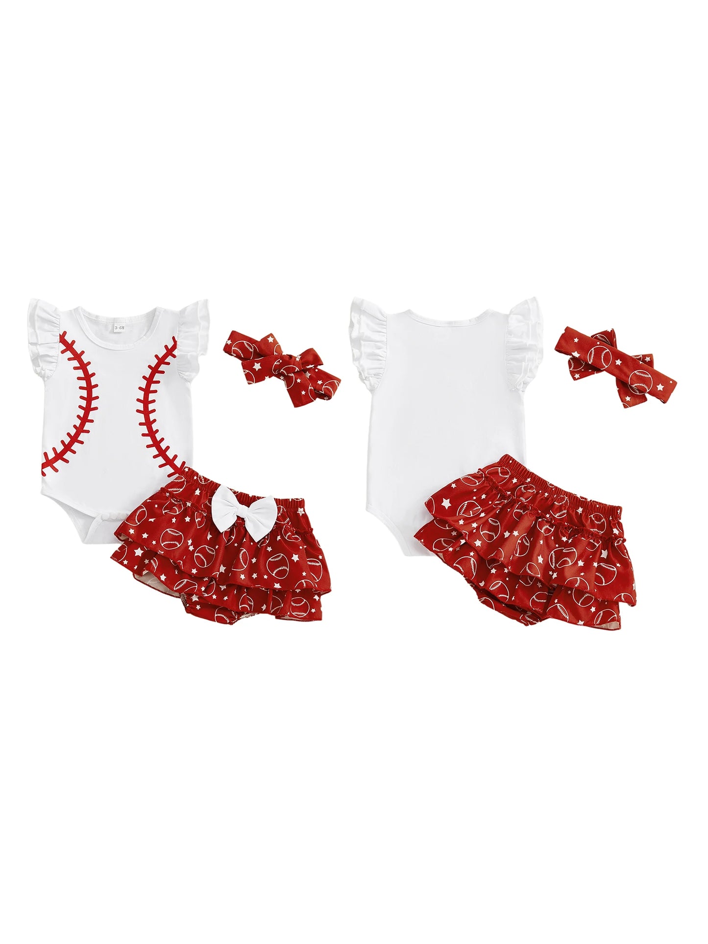 Meihuida Floral Sleeveless Romper Headband Set For Toddler Girls