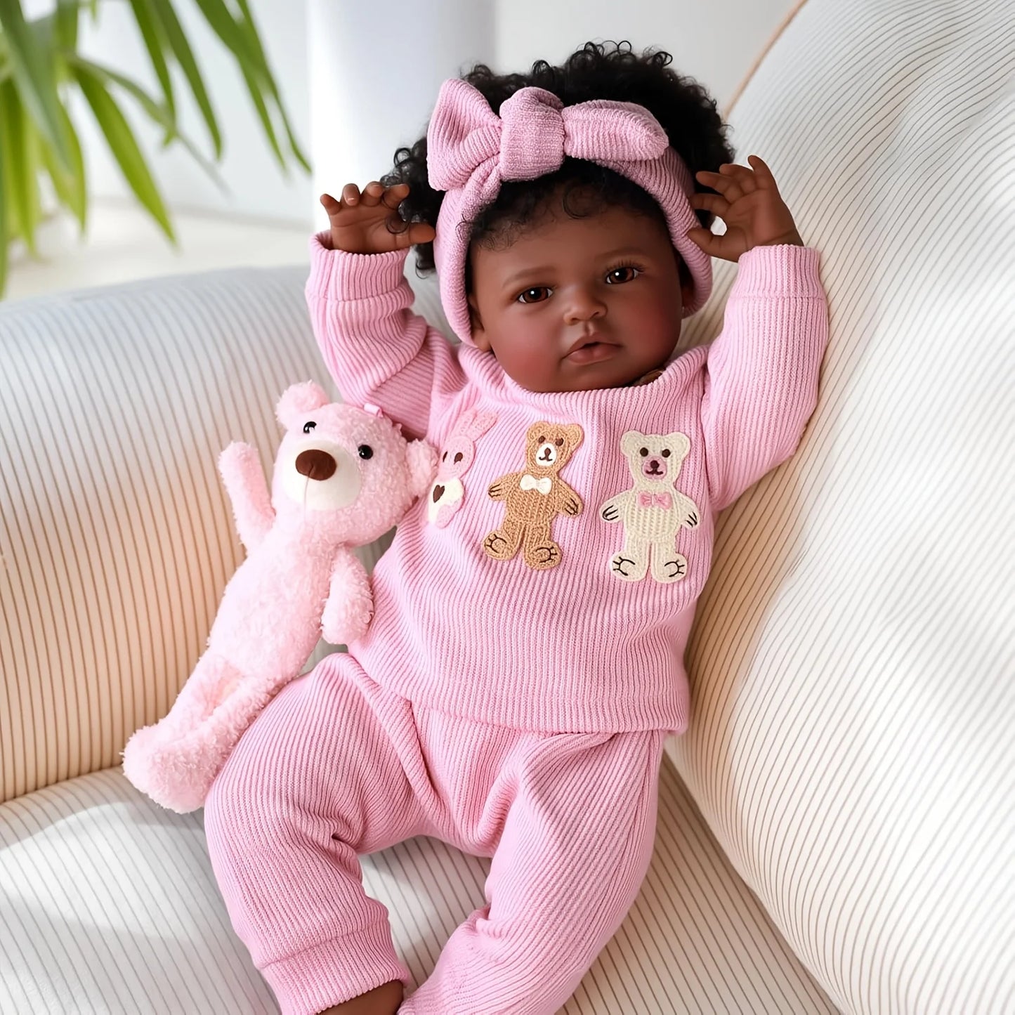 BabesideCN Realistic Reborn Baby Doll Girl With Play Set