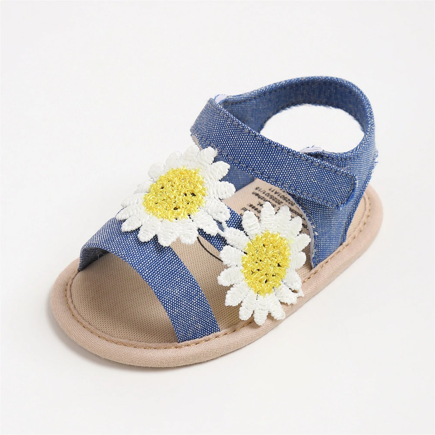 Cute Baby Floral Sandals With Soft Sole First Walking Shoes