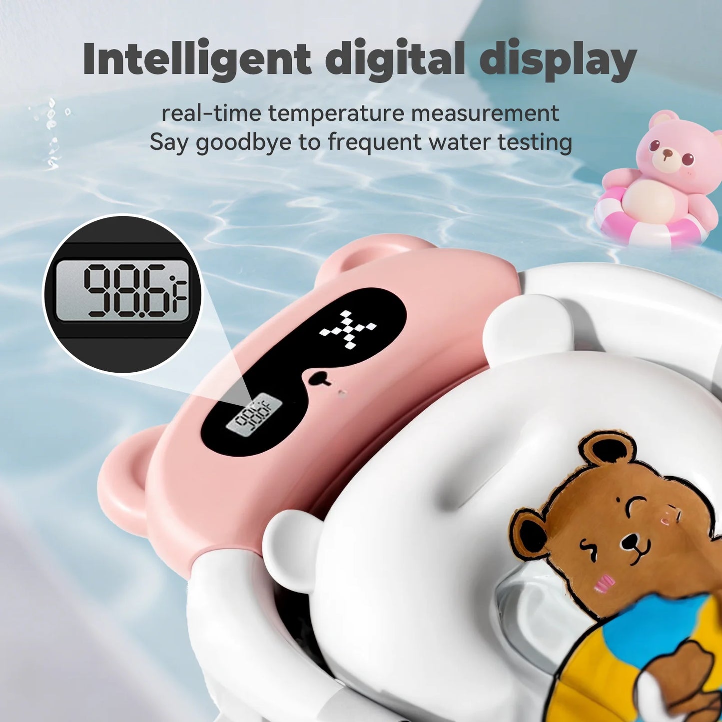 Hignconcerned Baby Bath Tub With Thermometer Design