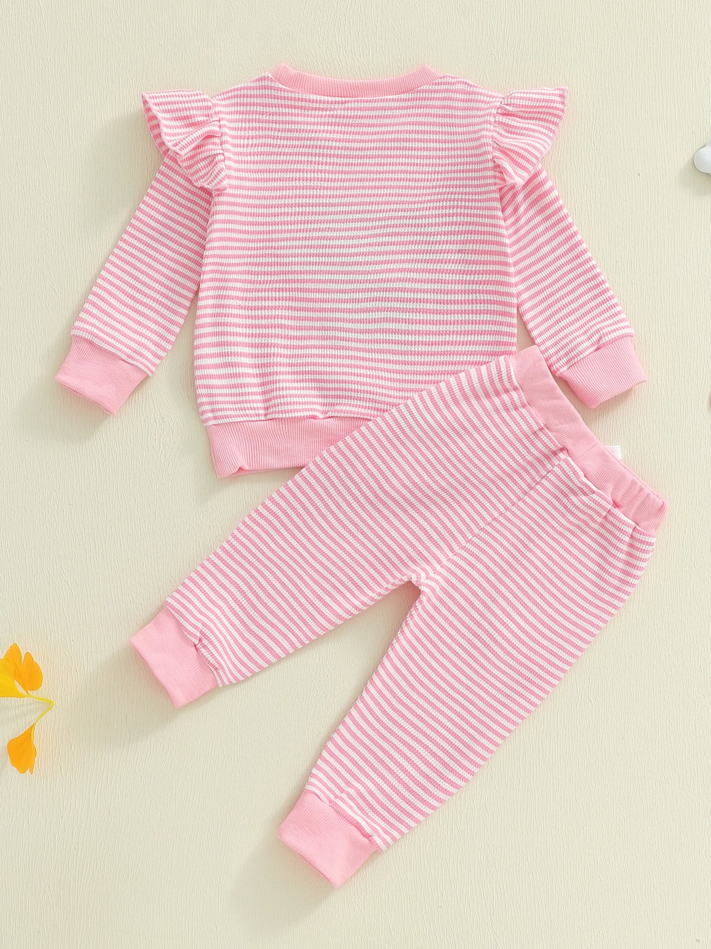 CN Guangdong Baby Girl Floral Print Autumn Outfit Set