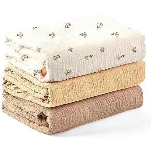 Zhejiang Cotton Muslin Swaddle Blanket Set For Babies