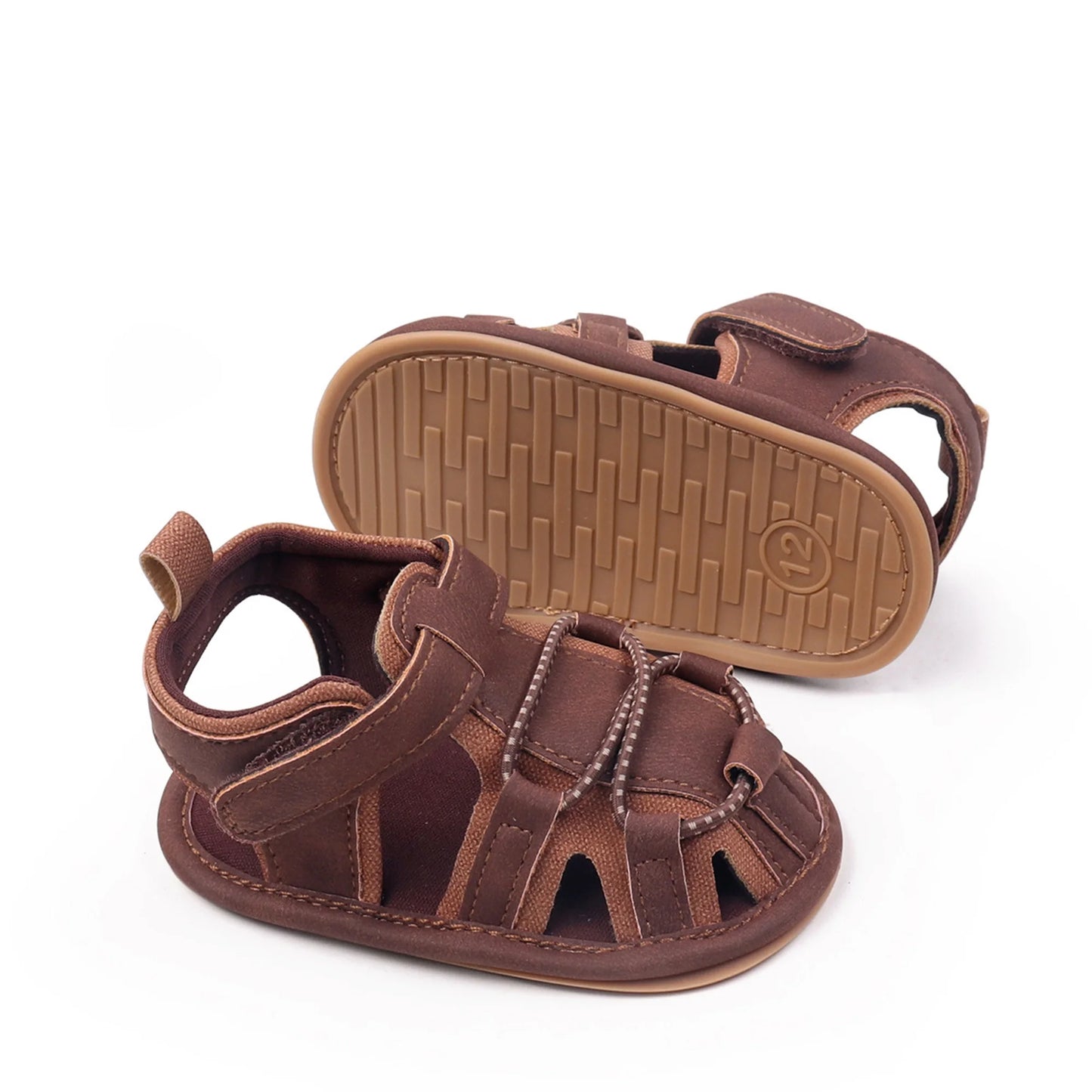 Infant Lightweight Sandals Breathable First Walker Shoes Adjustable Hook Loop
