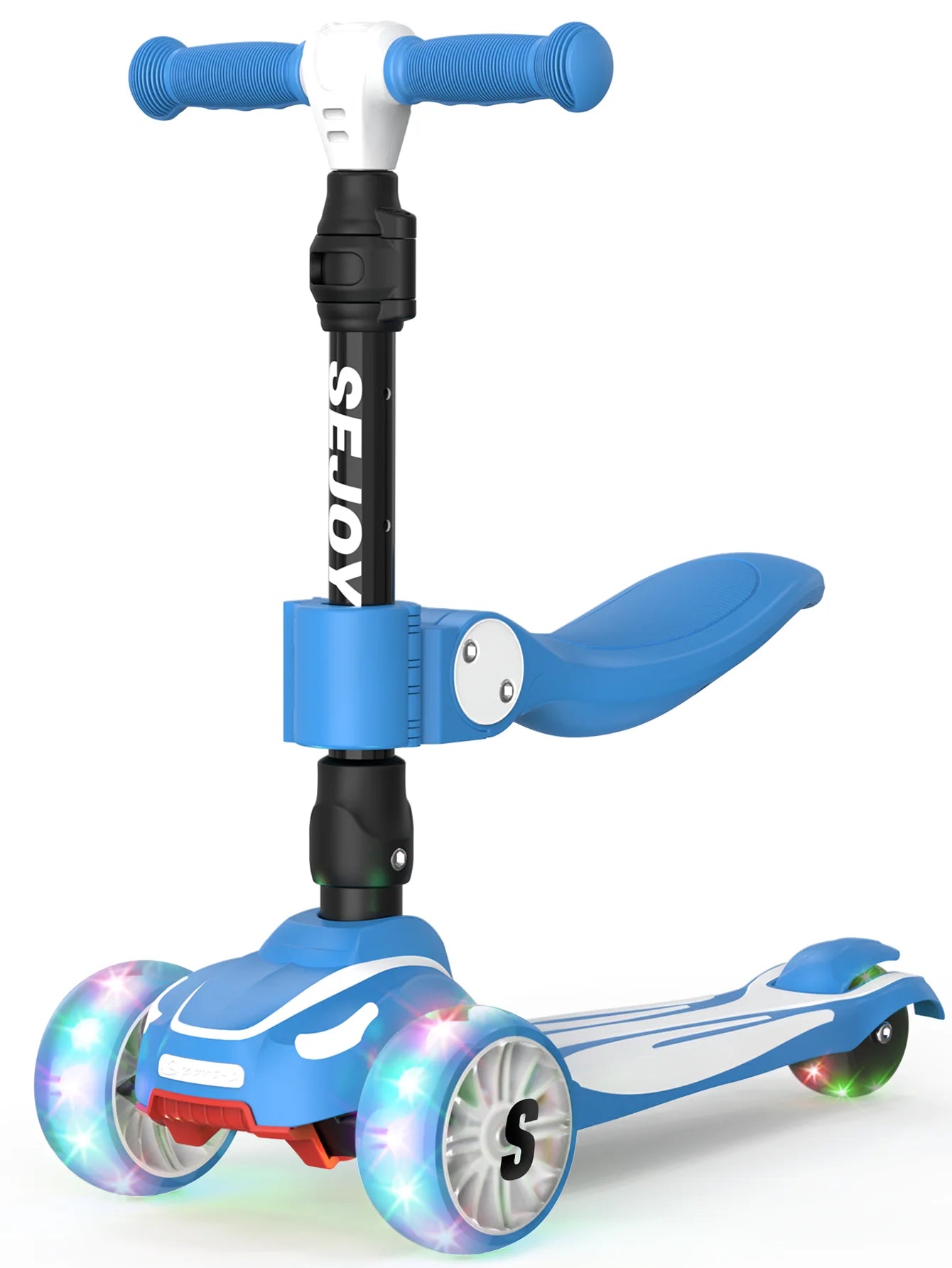 Three Wheel Kick Scooter With LED Lights For Kids Outdoor