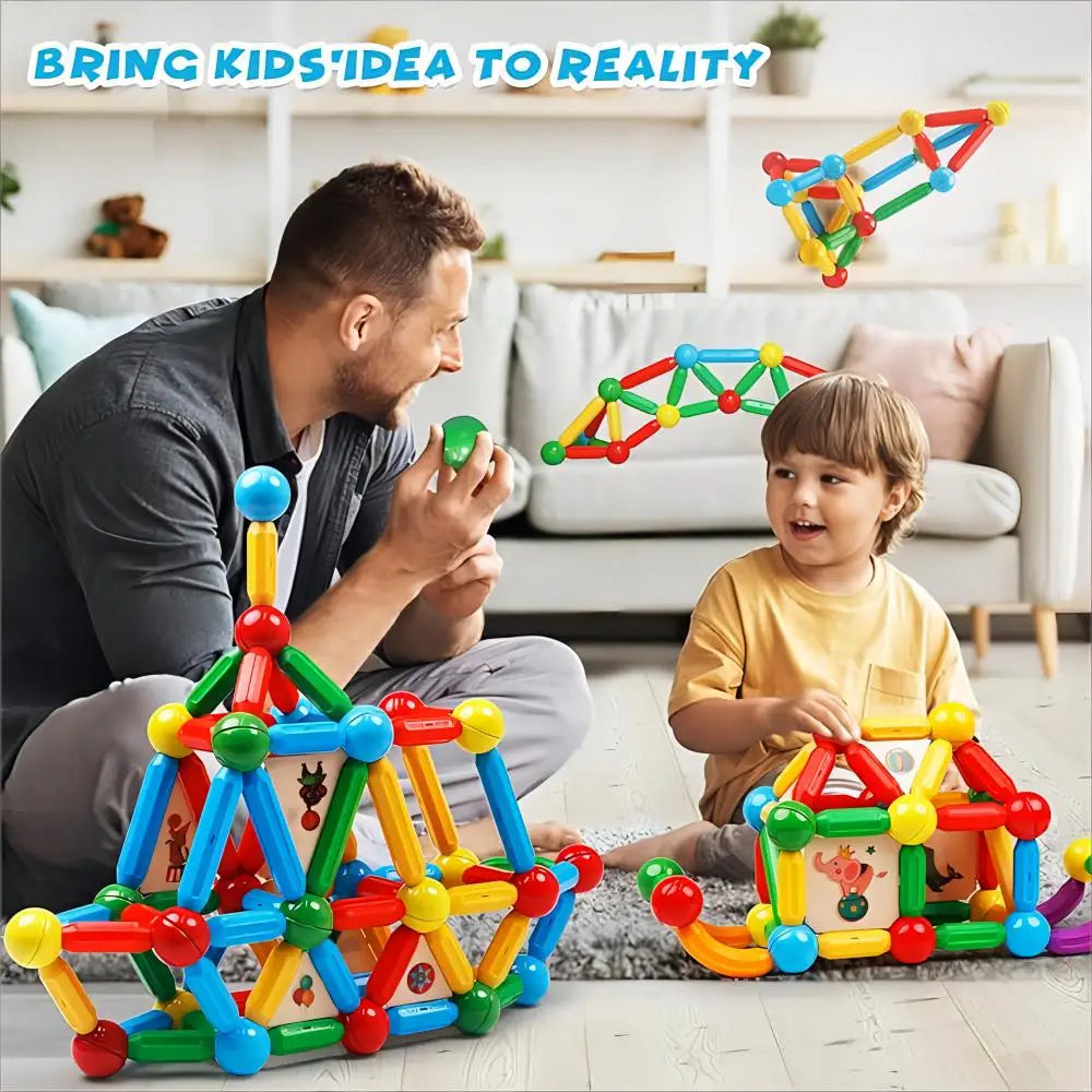 Magblock 90pcs Magnetic Building Sticks Blocks Toys Gift