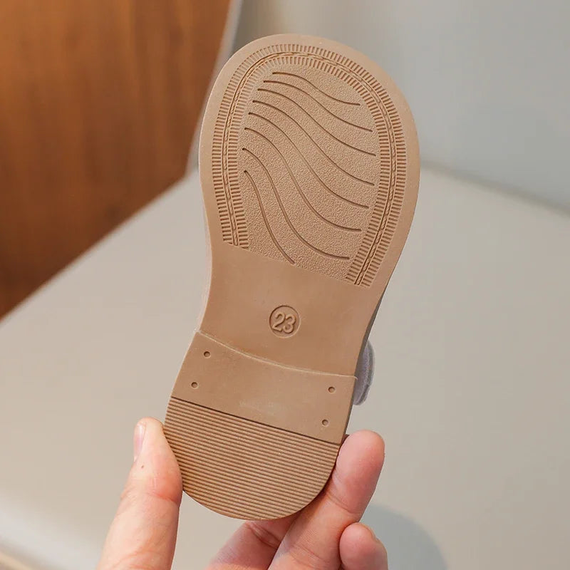 Unishuni T Strap Mary Jane Shoes Baby Girls Hollow Flats