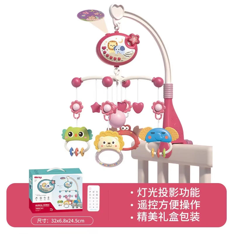 Yokibo Musical Baby Crib Mobile With Lights Remote Control
