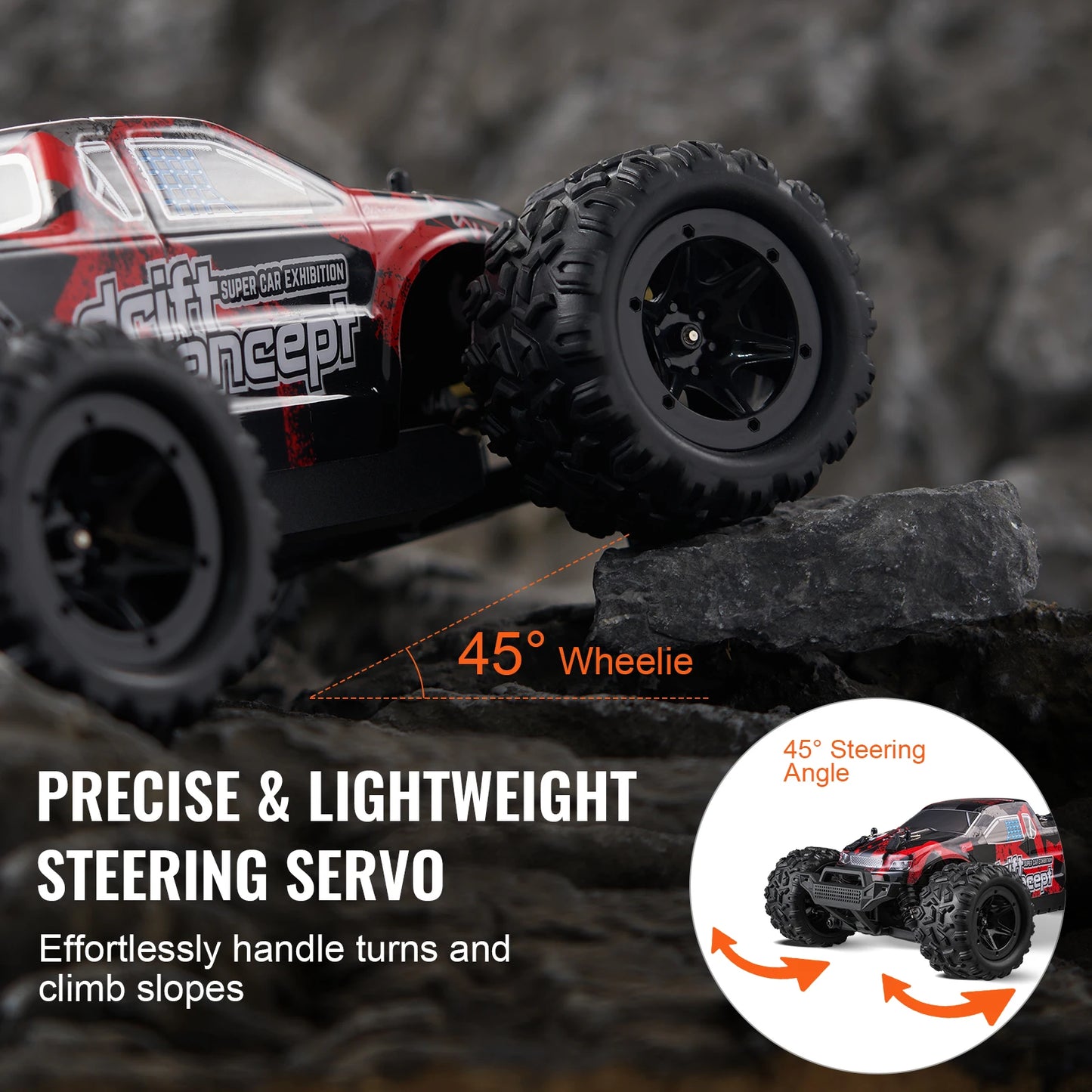 SucceBuy 1To18 RC Car 40kmh High Speed 4WD Monster Truck