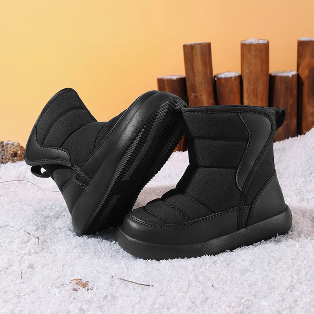 Unisex Toddler Winter Snow Boots Waterproof Warm Fur Lined All Weather Boots For Outdoor Use