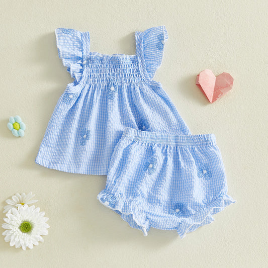 Floral Print Off Shoulder Ruffle Crop Top And Shorts Set