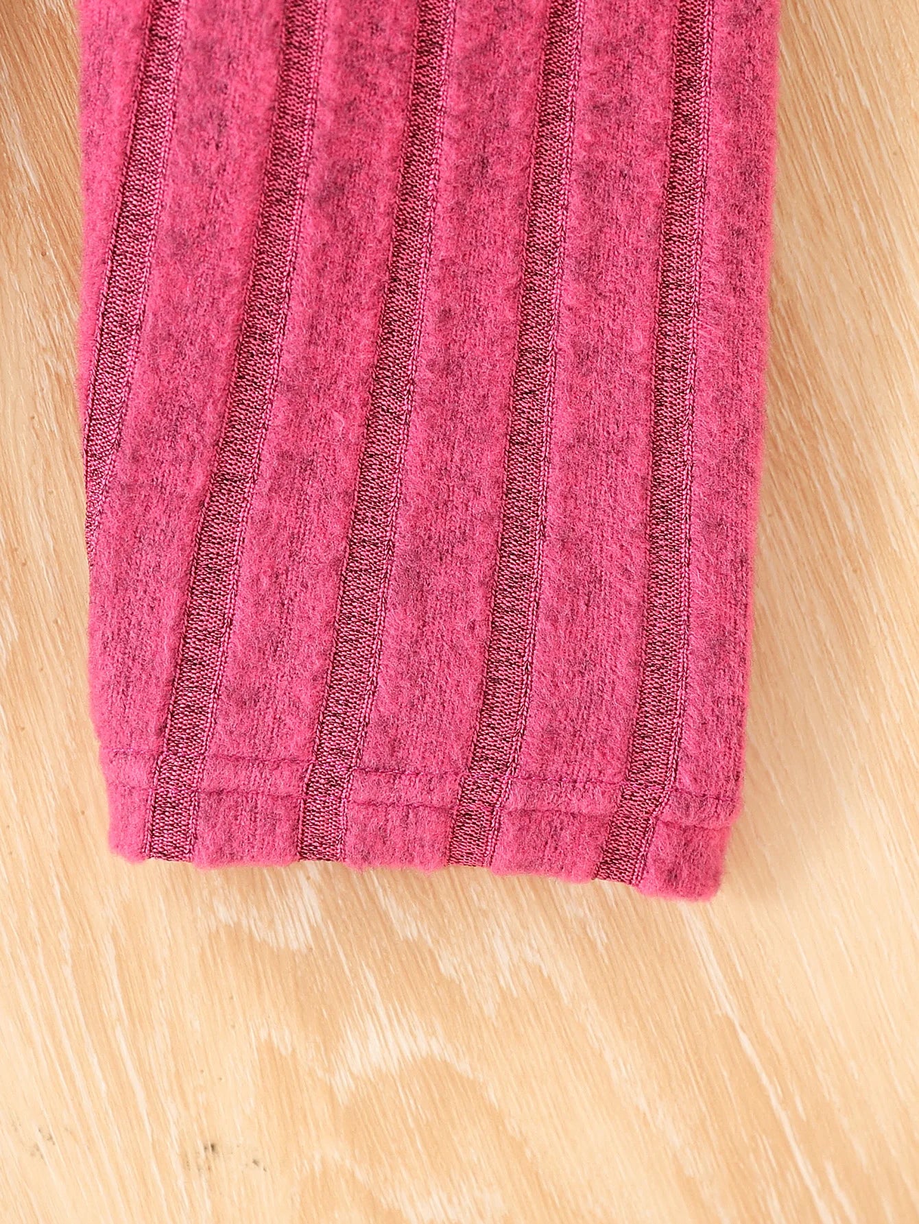 JOPGEEYCN Baby Girl 2 Piece Knit Striped Long Sleeve Set