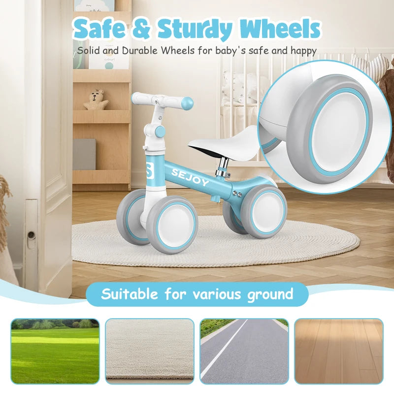 Sejoy Baby Balance Bike For Toddlers First Walking Training