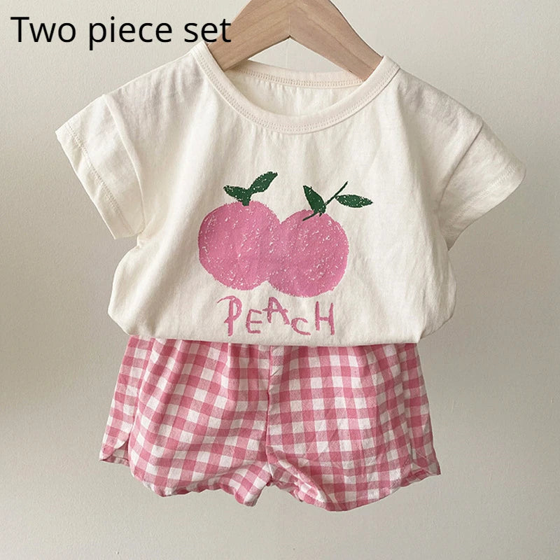 Unisex Cotton Baby Pajama Sets Toddler Sleepwear Cartoon Homewear