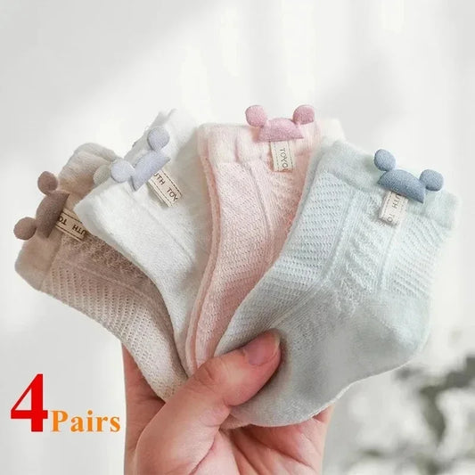 Summer Baby Mesh Cotton Socks Cartoon Cute Newborn