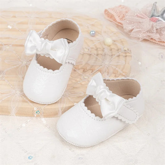 Guangdong Baby Moccasins With Bow Detail Anti Slip Soft Sole Prewalker Shoes