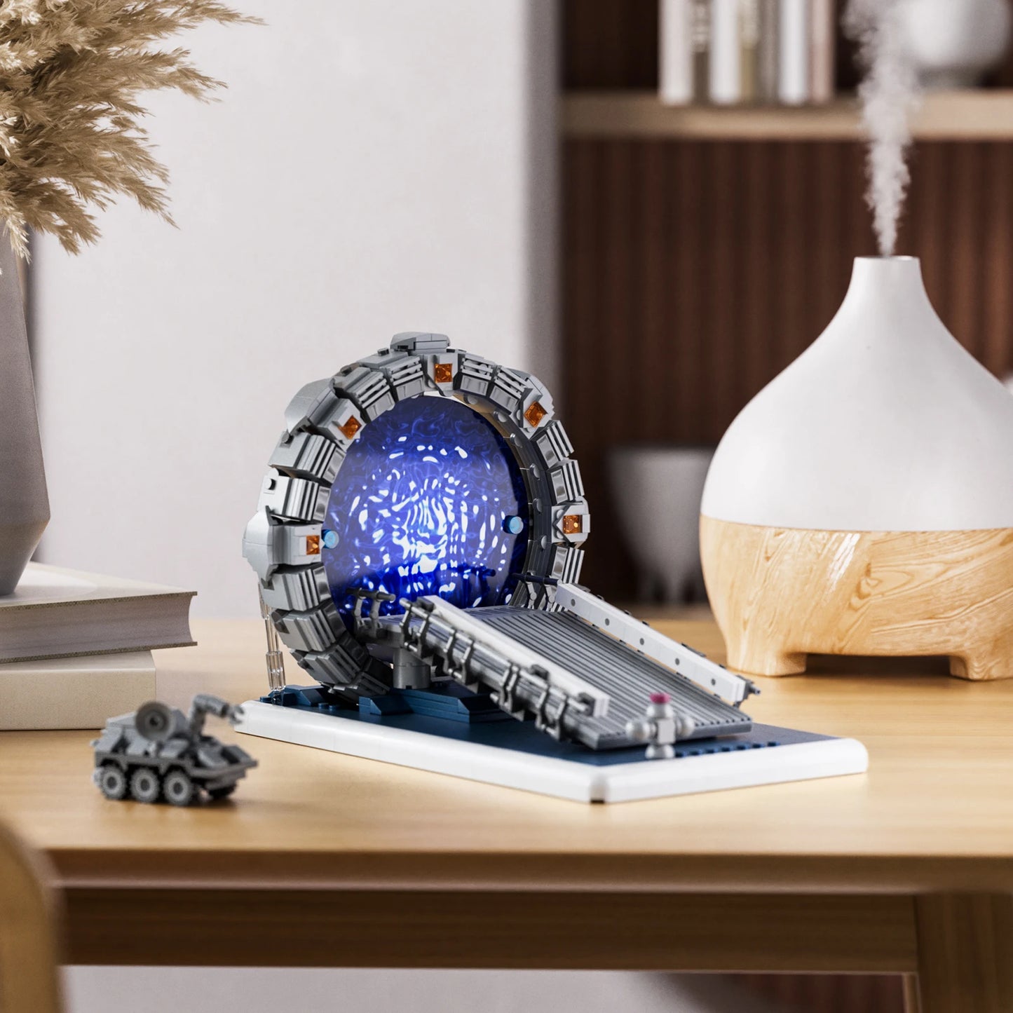 BuildMoc Stargate Space Travel Building Block Kit 722 Pieces Compatible Lego