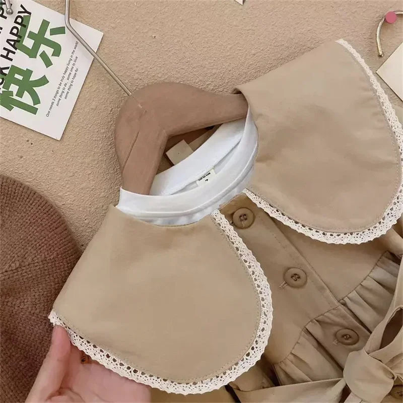 XJYIYUAN Girls Premium Trench Coat Woolen Blend Windbreaker Outerwear Performance