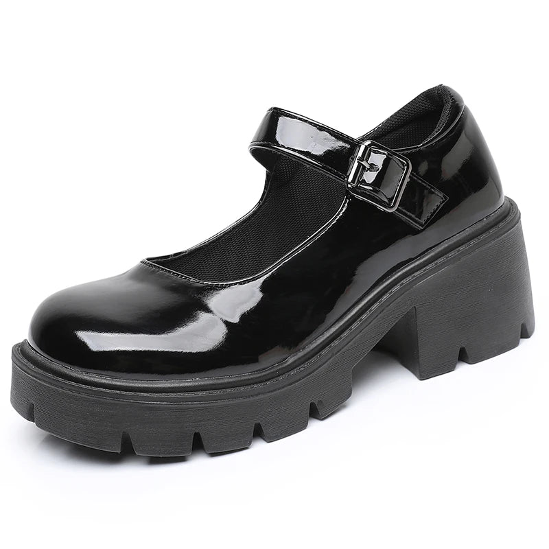 PARUSM Women Mary Jane Platform Pumps Lolita Style Heels