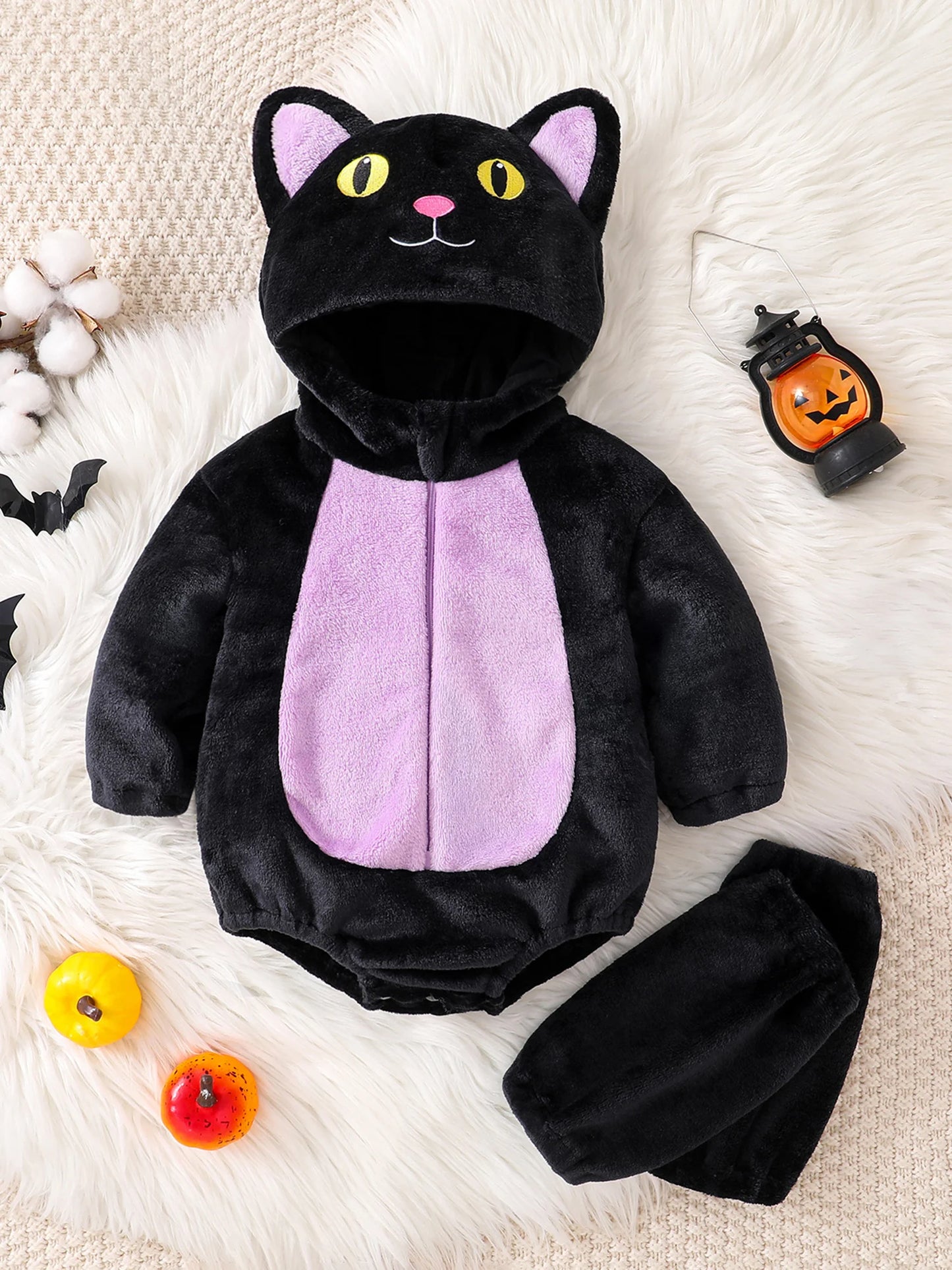 Meihuida Infant Animal Hooded Romper With Leg Warmers