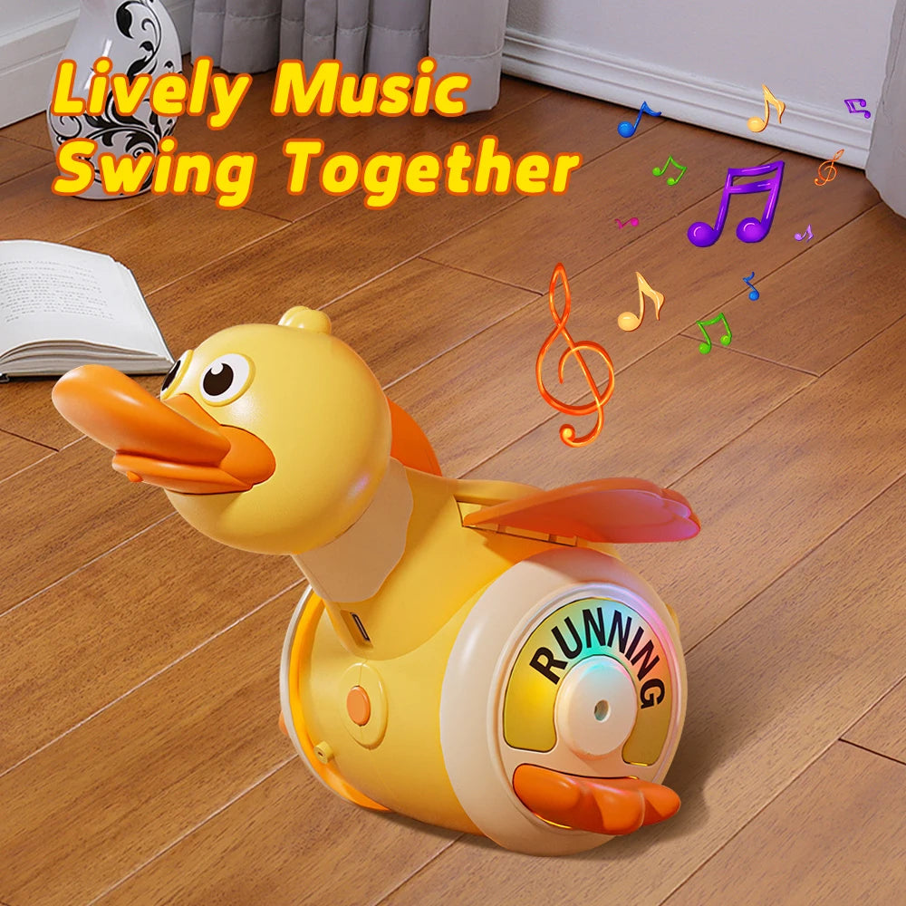 GGbell Duck Crawling Toy With Light And Music For Baby