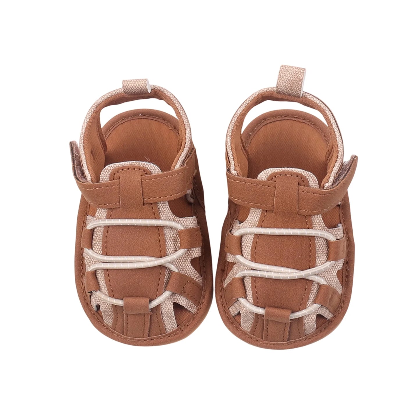 Infant Lightweight Sandals Breathable First Walker Shoes Adjustable Hook Loop