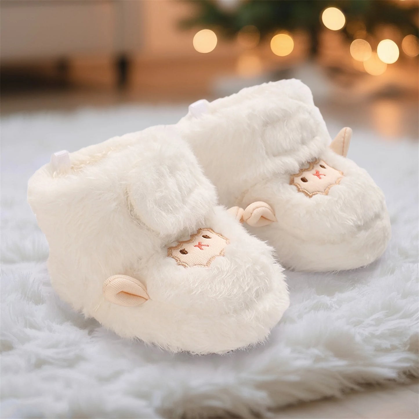 CN Guangdong Cute Animal Print Infant Snow Boots Unisex