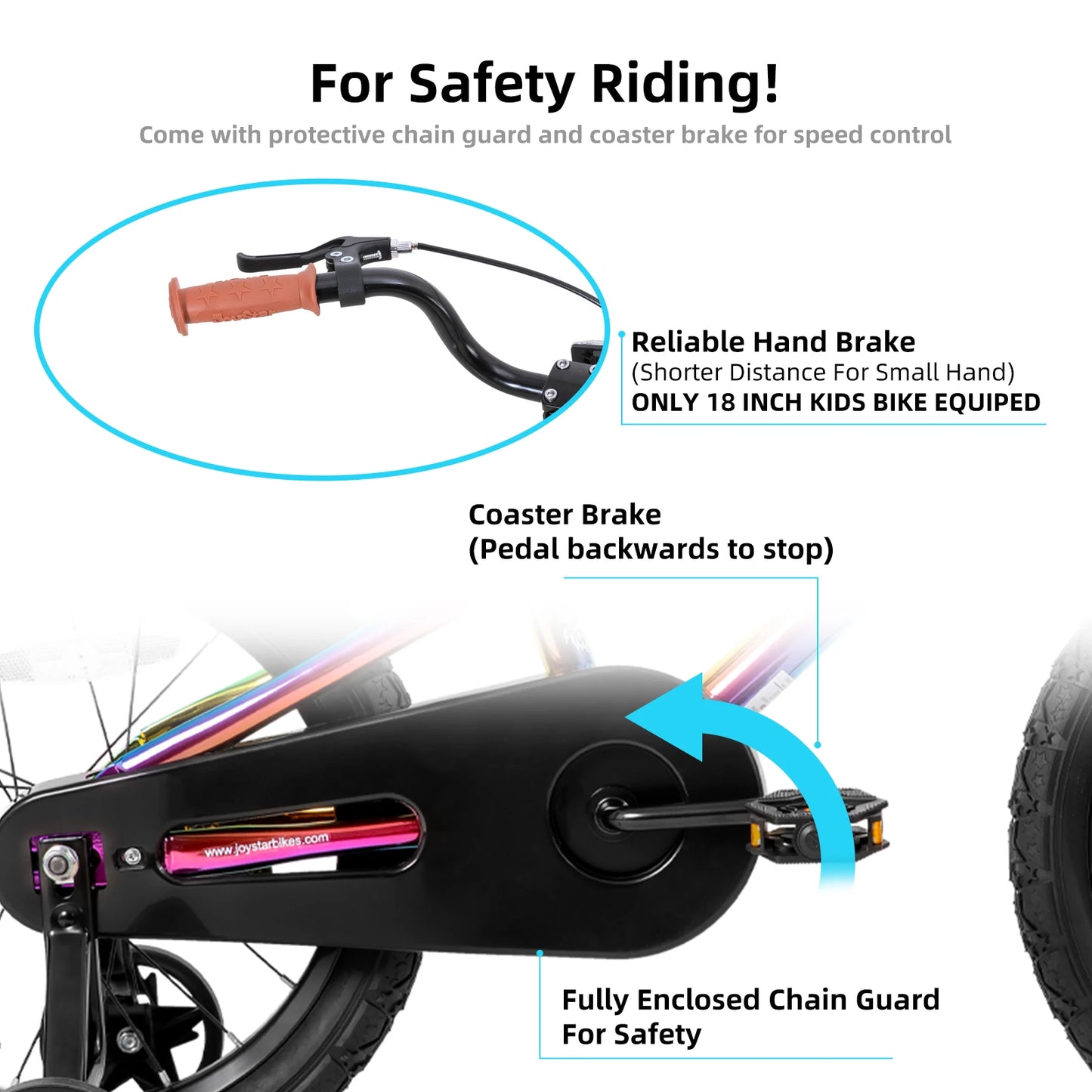 Joystar Kids BMX Style Bicycle With Training Wheels