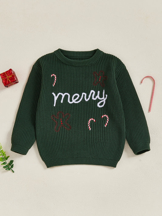 Guangdong Kids Reindeer Snowflake Unisex Pullover Sweater