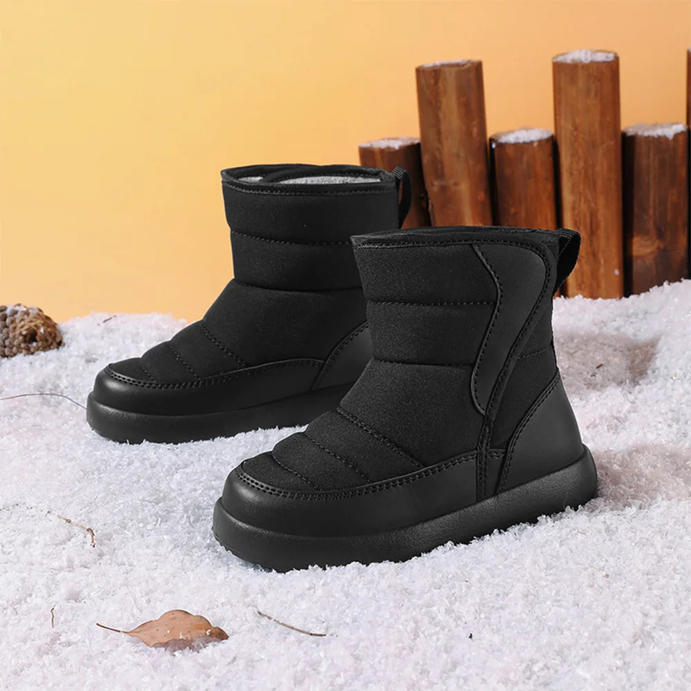 Unisex Toddler Winter Snow Boots Waterproof Warm Fur Lined All Weather Boots For Outdoor Use